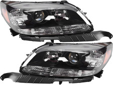 a Pair Headlight Assembly Halogen Driver Left and Passenger Right Side Front Hea