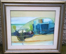 CINZIO VENEZIANI - PAESAGGIO - VECCHIO, GRANDE QUADRO DIPINTO OLIO SU TELA