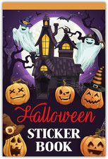54 Sheet 524Pcs Halloween Stickers Book for Crafts Scrapbook Party Decor