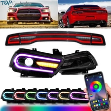 VLAND LED Headlights & LED Tail Lights For 2011-2014 Dodge Charger w/Sequential