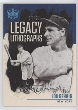2021 Panini Diamond Kings Legacy Lithographs Holo Blue 97/99 Lou Gehrig HOF 11vi