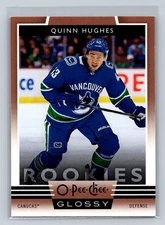 2019-20 Upper Deck #R-10 Quinn Hughes 2019-20 O-Pee-Chee Glossy Rookies Copper