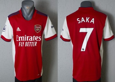 Arsenal Saka Jersey 2021/2022 Home Football Soccer Mens Shirt Size