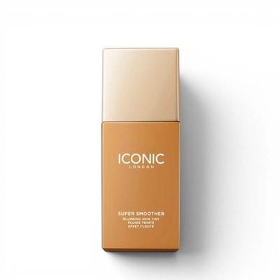 ICONIC London Super Smoother Blurring Skin Tint 30ml Golden Tan | Lightweight Ti