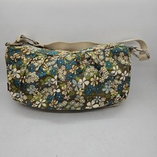 Mini borsa Levi’s tela floreale vintage Y2K blu verde stampa fiori piccola borsetta