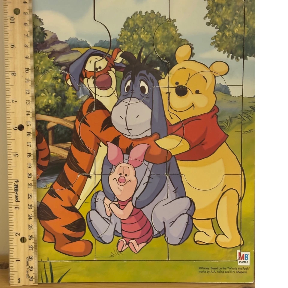 Juego de 2 rompecabezas de madera para niños Winnie the Pooh, Paw Patrol MB Cardinal Industries Foto 3 de 4