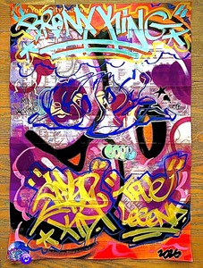 Dessin Graffiti Original FAST - Format 21x29,7cm - Street Art Signé Par Artiste - Thème Personnage