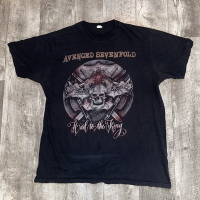 AVENGED SEVENFOLD T Shirt Mens XL Black Hail To The King 21x27 BAY ISLAND