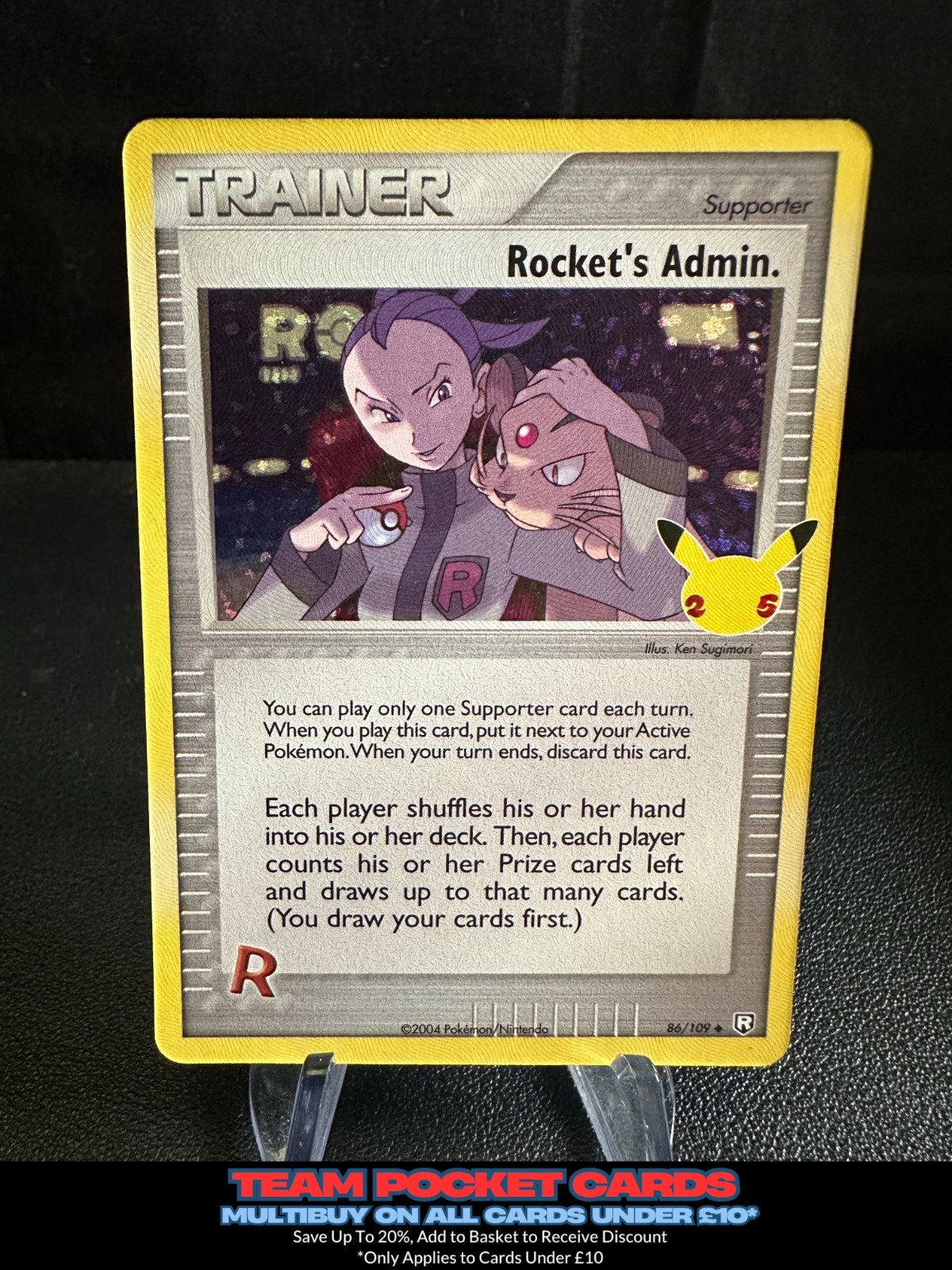 Rocket's Admin 86/109, Celebrations, Pokemon, NM