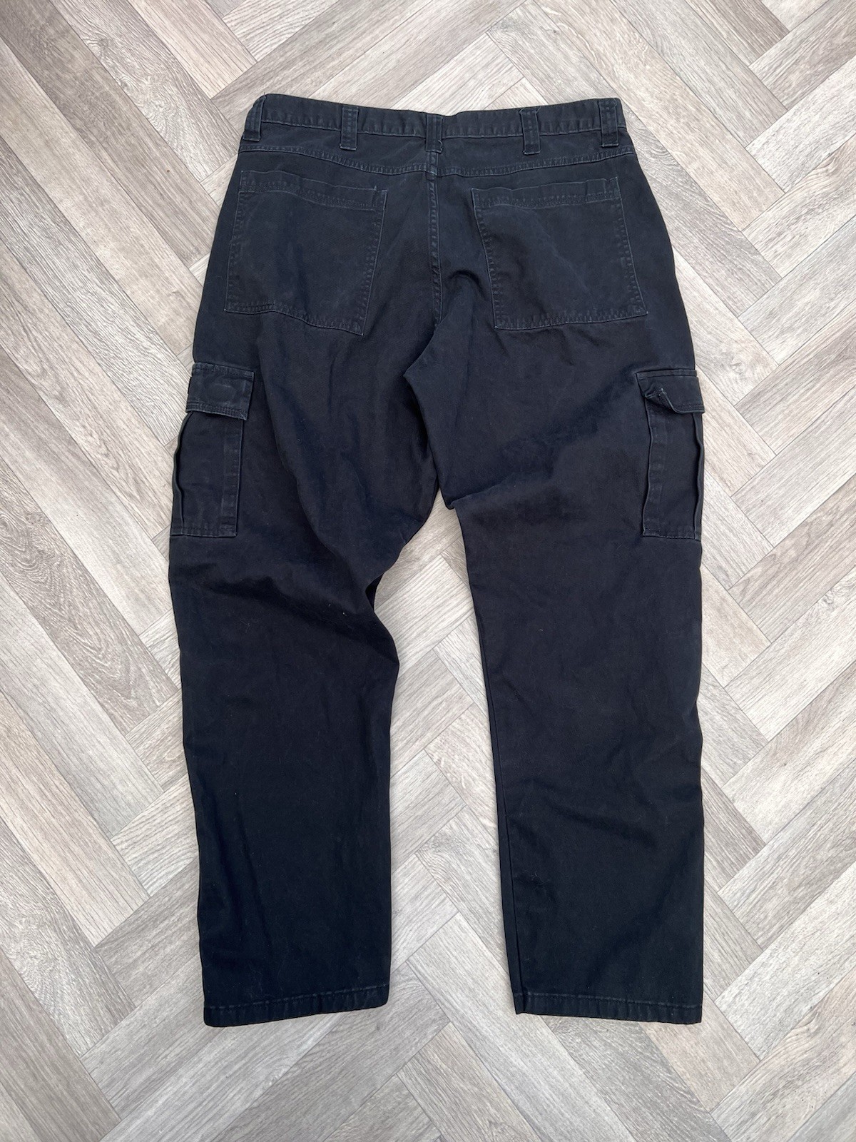 Wrangler Men’s Black Cargo Trousers W36 L32 – Workwear Utility Pants image 8