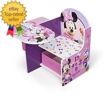 Minnie Mouse Chair Desk with Storage Bin by Delta Children