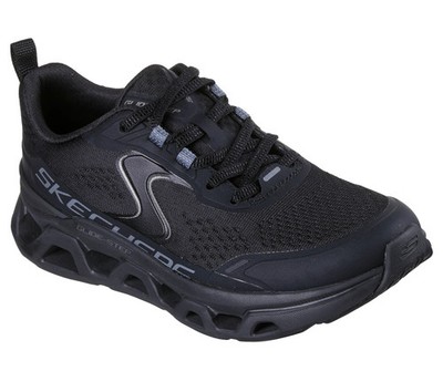Skechers Womens Shoes Lace Up Black Mesh Glide Step cushioned Memory Foam 150519