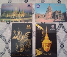 Group Of 4 Thailand Phone Cards Expired Lenso 2006 Through 2010