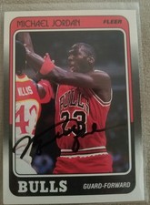 1988 Fleer - Michael Jordan #17 SIGNED - NOT GRADED - PERSONAL COLLECTION