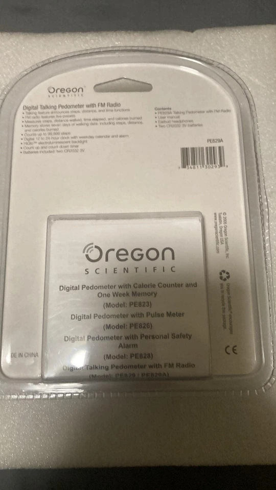 Pedômetro digital científico Oregon com rádio FM PE823 novo - Imagem 3 de 3
