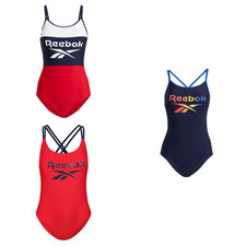 REEBOK Damen Badeanzug Einteiler Schwimmen Swimsuit Sport Strand Pool Urlaub