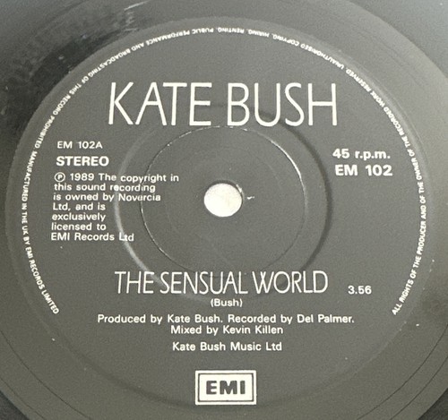 Kate Bush - The Sensual World 7" Single record EX / EX Condition - Picture 4 of 6