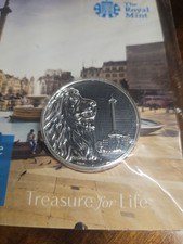 2016 Royal Mint Trafalgar Square £100 Fine Silver 2oz Coin  .999 Cgt Free RARE 109.50 per troy oz