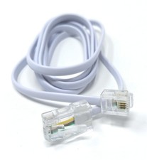 DRUT 1m, Flat RJ11 to RJ45 Male to Male 4 wire Broadband, Modem Cable Lead (3...
