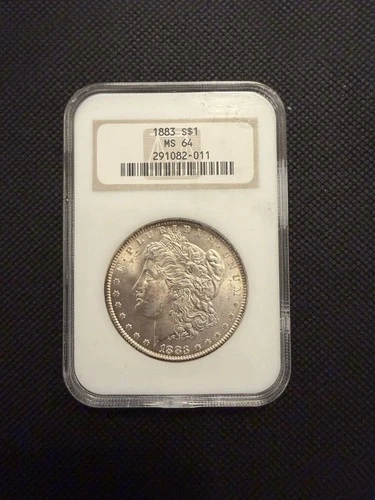 1883 Morgan Silver Dollar $1 – NGC MS64 – Certified U.S. Silver Coin