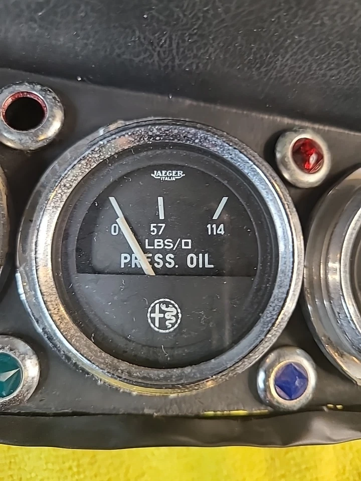 ALFA ROMEO 1976-84 SPIDER VELOCE TRIO Jaeger medidores combustible/agua templada/aceite para prensa Foto 3 de 4