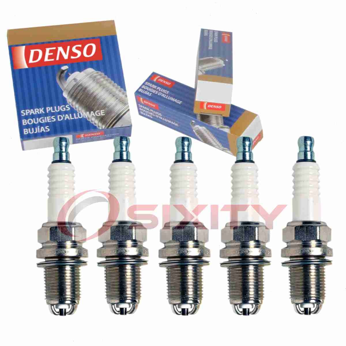 5 pc Denso Standard Spark Plugs for 2002-2005 Volvo S60 2.4L L5 Ignition go