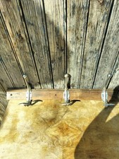 Ancien Porte Manteau Mural 3 Patères, Vintage Déco Loft, Voir Boutique 😉