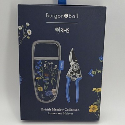 Burgon & Ball British Meadow Pruner Set Comfort Grip Holster High-Carbon Steel