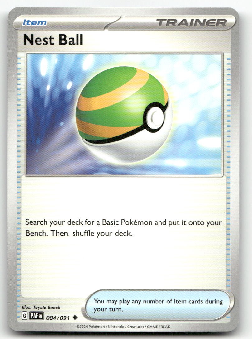 Nest Ball #84/91 (LP) SV: Paldean Fates PAF Pokemon