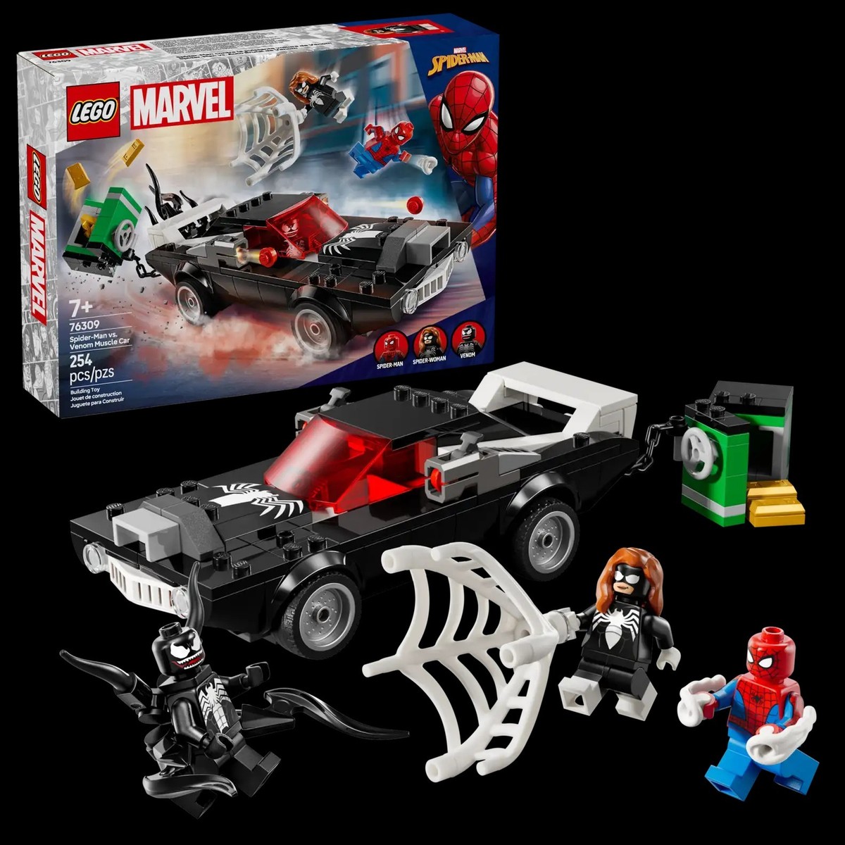 LEGO Marvel Spider-Man Vs. Venom Muscle Car 76309 New Sealed NISB