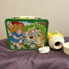 Cabbage Patch Kids Metal Lunchbox w/ Yellow Plastic Thermos, Green Trim — photo 4