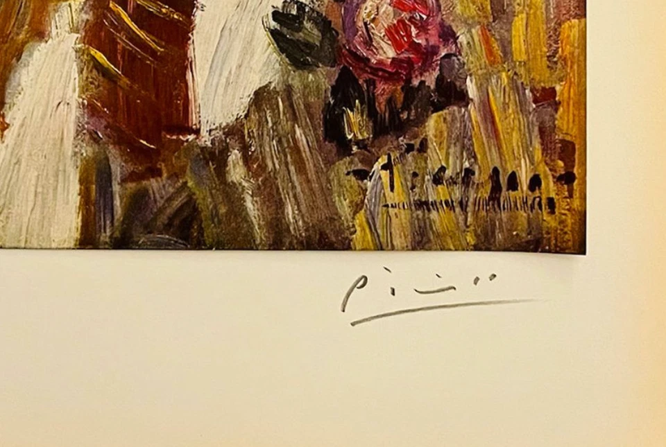 Impresión original firmada a mano de Pablo Picasso con certificado de autenticidad y +$3.500 USD tasación Foto 4 de 4