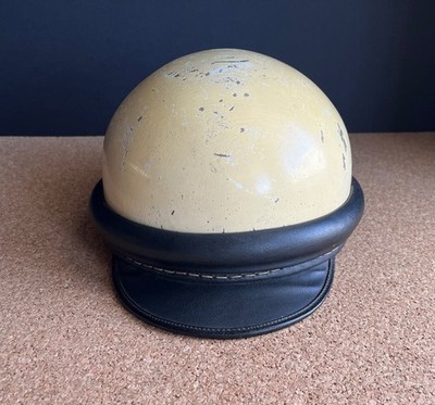 Vintage AGV Motorcycle Helmet with Exterior Padded Edge Trim
