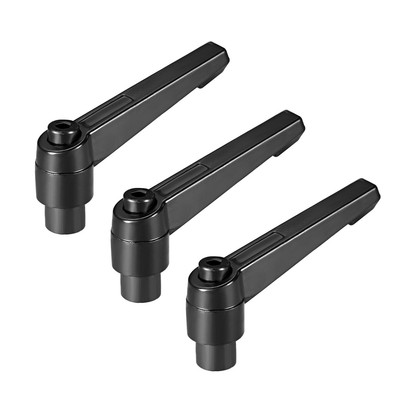 3Pcs M8 Handle Adjustable Clamping Lever Ratchet Female Threaded Stud