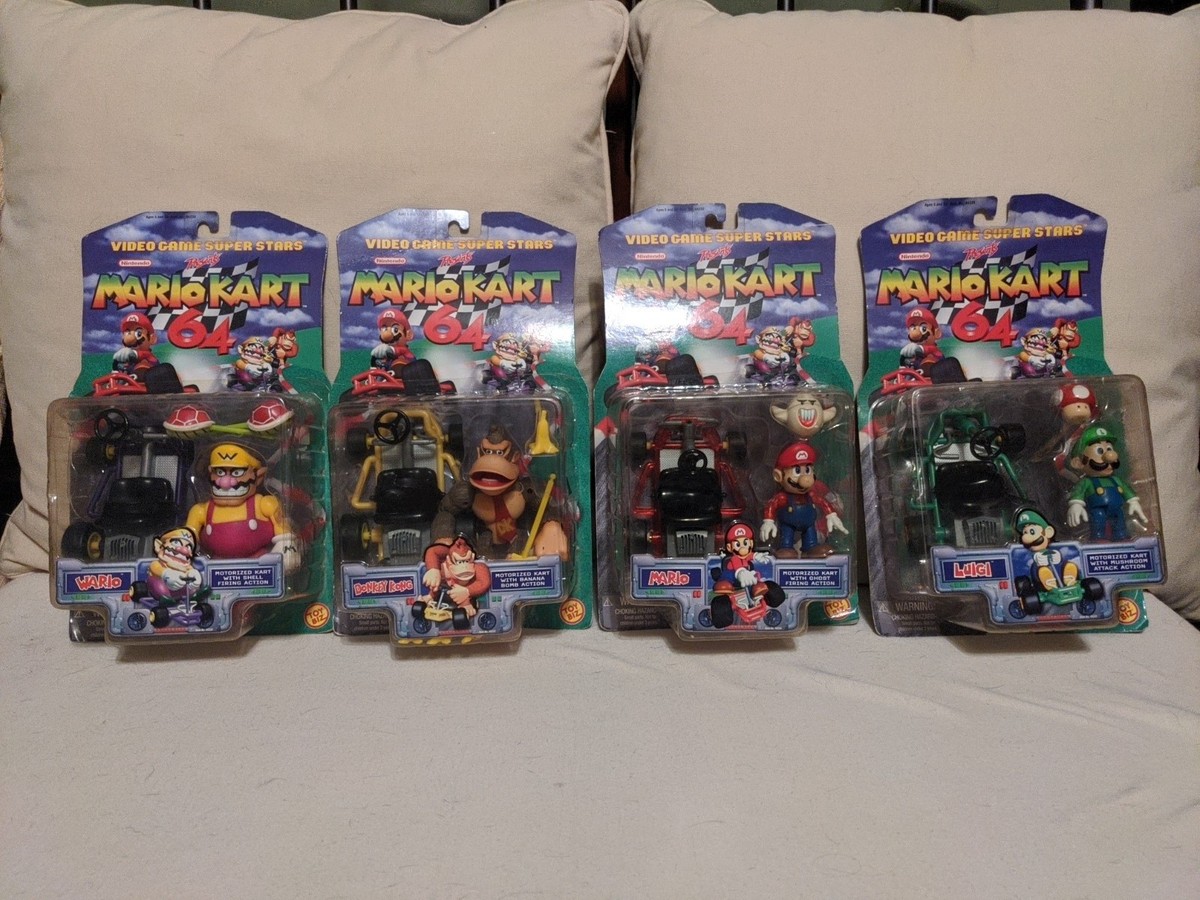 ToyBiz Mario Kart 64 Figures COLLECTION Wario Mario DK Luigi | eBay