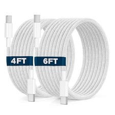 USB C to USB C Cable MFI Certified 60W iPhone 17 16 15 Charger Cord, 4FT 6FT