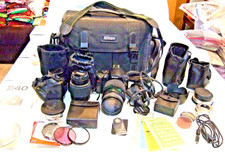 Nikon D40 SLR Digital Camera, Multiple Lens, Accessories, Case
