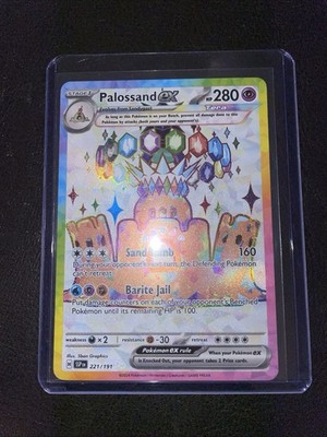 Palossand ex 221/191 SV08 Surging Sparks Ultra Rare Full Art Holo English 280 HP
