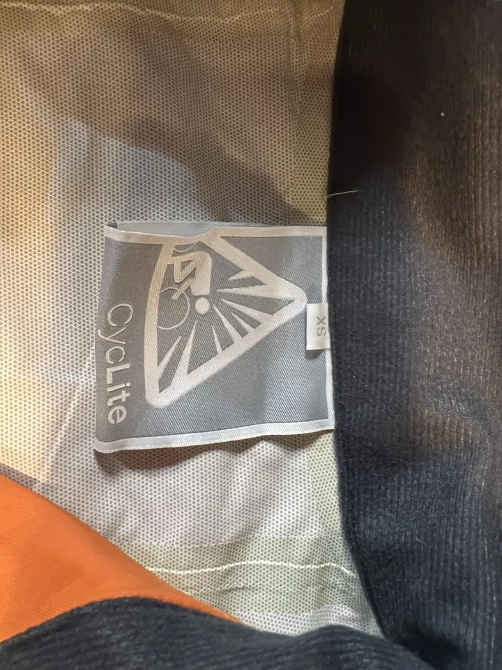 Men’s Orange Cyclite Hard shell Jacket Reflective Waterproof XS - Image 4 of 4