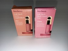 Lot 2 Rare Beauty - Mini Soft Pinch Dewy Liquid Blush 1 Hope 1 Happy 0.11oz
