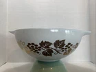 Pyrex Grapevine Cinderella Mixing Bowl 4 Qt Blue Gold Leaves Promotional
