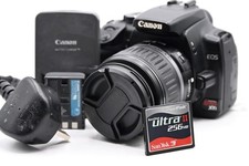 Canon Rebel XTi 400D c/w 18-55mm upgraded II lens DSLR Camera EOS GOOD CONDITION