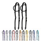 Majestic Ally Nylon Padded Sliding Single Ear Headstall for Horses- Set of 2.