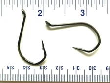 50 VMC 7115BN Black Nickel Tech Set Barbarian Live Bait Octopus Hooks - size 2/0