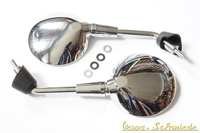 VESPA Set Spiegel ''Shorty'' - Chrom - Links & Rechts - LX LXV S GT L GTV GTS 300