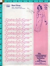"Basic Dress"  1974 Stretch  Sew Ann Person Master Pattern 1500 Sizes 30-42