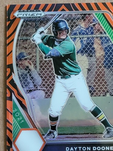 Dayton Dooney 2021 Panini Prizm Draft Picks Tiger Stripes 79/99 Baseball Card - Picture 2 of 10