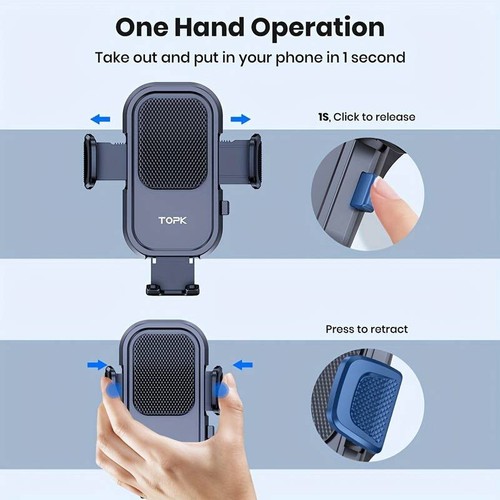 Universal TOPK Car Holder Hook Clip Air Vent Mount 360°Rotation Best Quality100% - Picture 9 of 10
