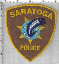 Saratoga Police  (Wyoming)  Uniform Take-Off Shoulder Patch version 2