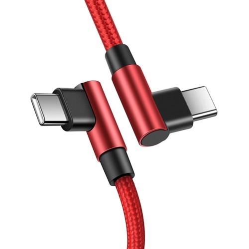 Double Elbow 90 Degree Fast Charging Cable Data cable Type C Cord Charge Wire - Zdjęcie 9 z 12